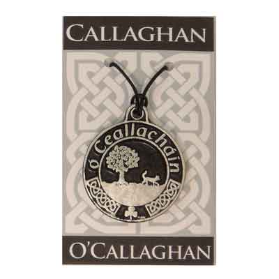 Pewter Irish Family Arms Pendant